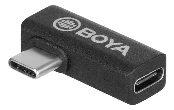 BOYA BY-K5 - USB-adapter - USB-C (hann) vinklet til USB-C (hunn) rett