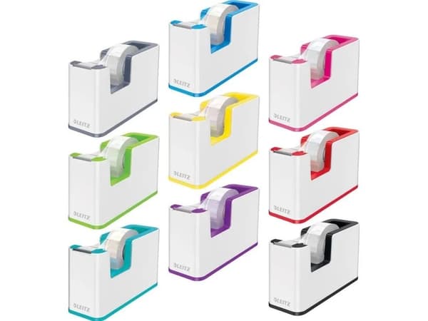 Leitz WOW - Dispenser med kontorstejp - stationär dator - röd