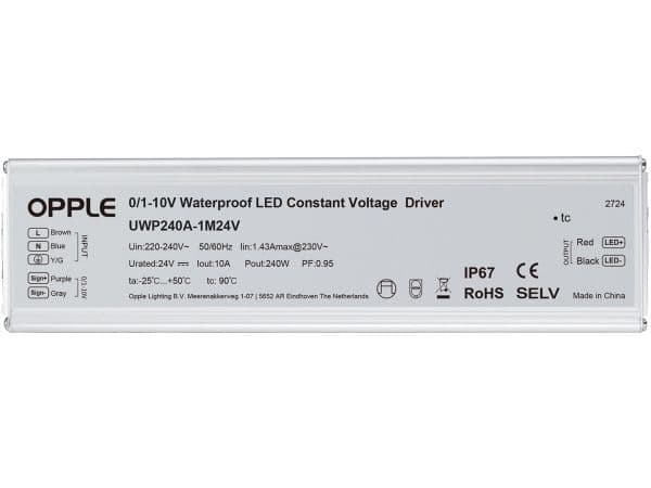 OPPLE LED-STRIP DRIVER 24V-240W-DALI-IP67