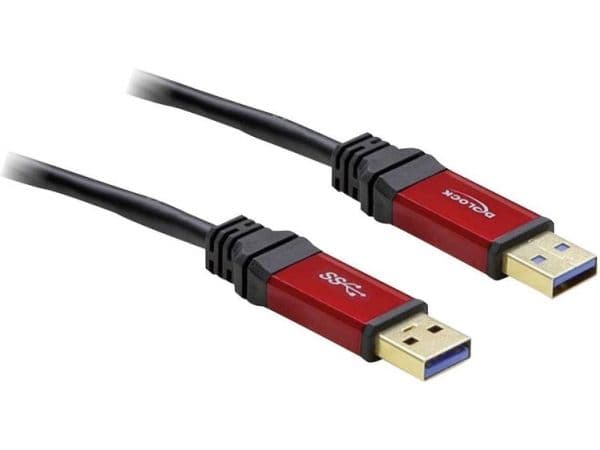 DeLOCK Premium - USB-kaapeli - USB Type A (han) til USB Type A (han) - USB 3.0 - 3 m - lajittelu