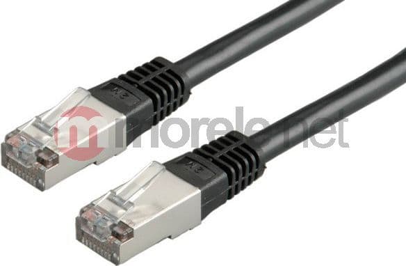 VALUE S/FTP (PiMF) Patch Cord Cat.6, black 10 m, Svart