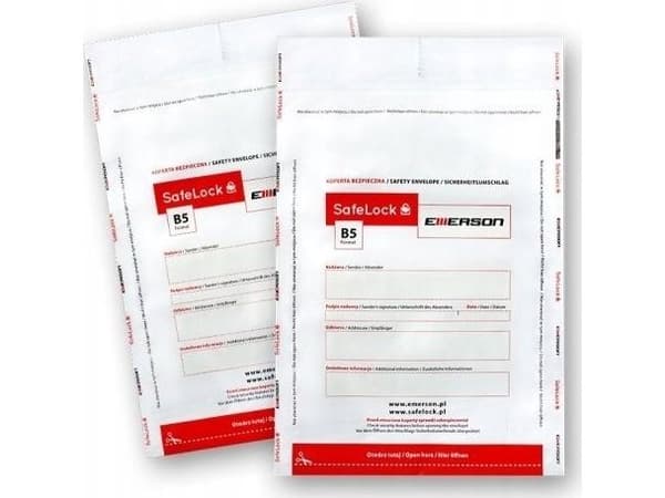 Emerson sikre konvolutter B5 ikb178280ptk100 transparente 100 stk