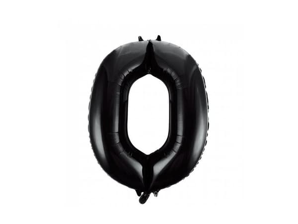 Folie tal ballon 0 sort, 86 cm