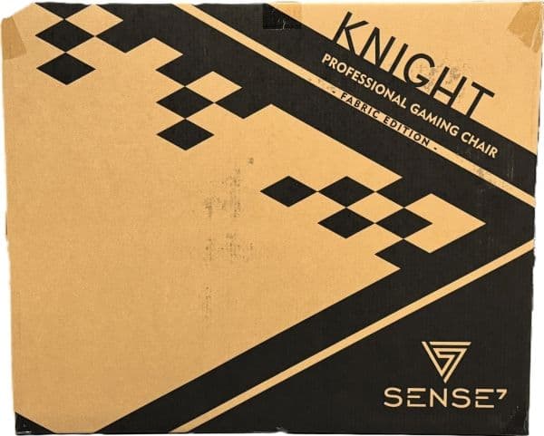 Knight stoff svart-rød