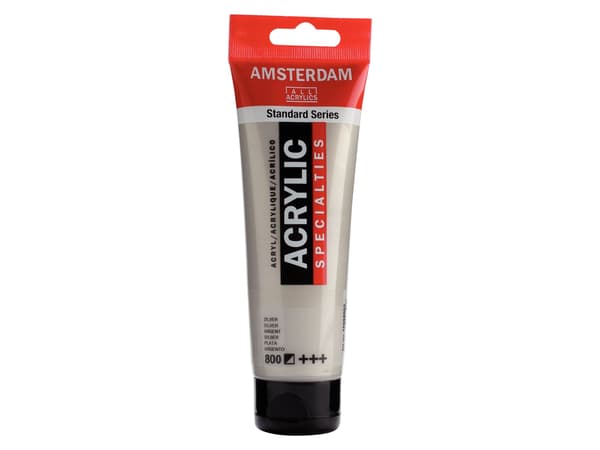 AMSTERDAM AAC 120ML SILVER Tube 120 ml