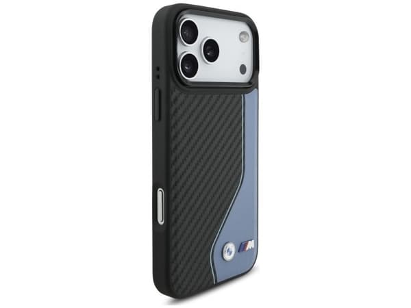BMW M Carbon Logo MagSafe Case for iPhone 17 Pro Max - Blue