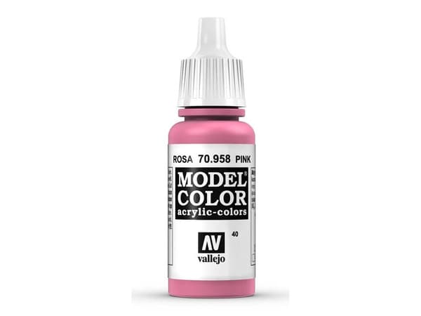 Vallejo 70.958, 17 ml, Rosa, Matte, Flaske