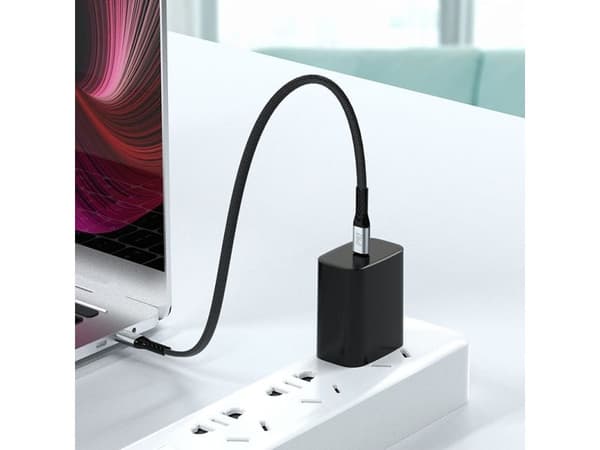 Dudao L10C USB-C til USB-C PD-kabel 100W 5A 0,23 m - svart