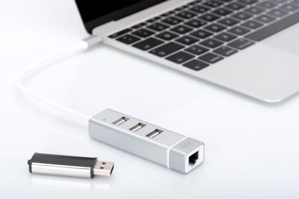 DIGITUS DA-70253 - USB-C dokkestasjon - 100Mb LAN