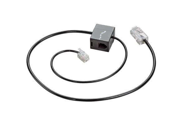 POLY Savi Office S2-telefonkabel, Sort, Hanstik, Hanstik, 1 stk