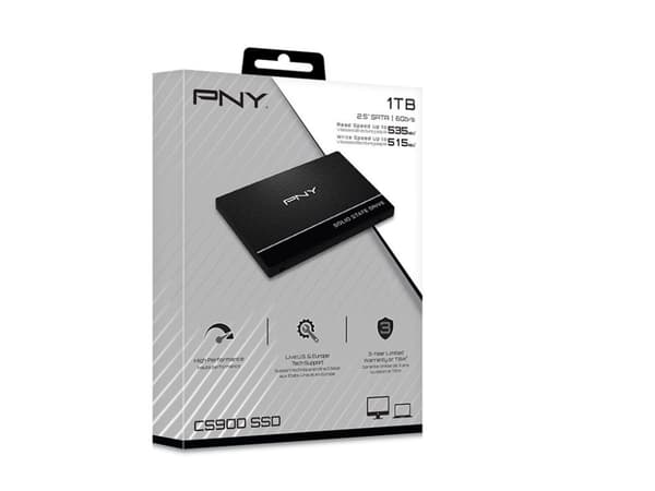 PNY CS900, 1 TB, 2.5", 535 MB/s