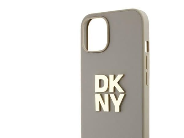 DKNY håndleddsrem deksel med logo til iPhone 15 / 14 / 13 - beige