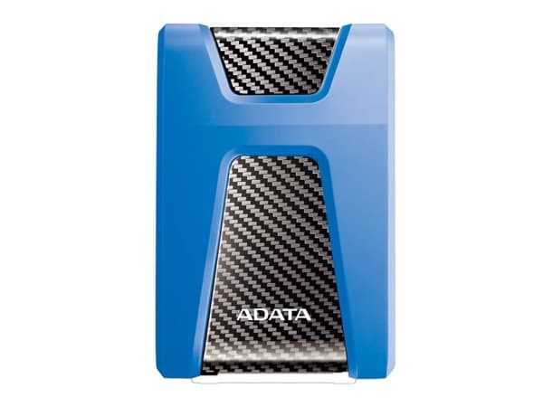 ADATA DashDrive Durable HD650 - Hårddisk - 2 TB - extern (portabel) - 2.5" - USB 3.1 - 256 bitars AES - blå