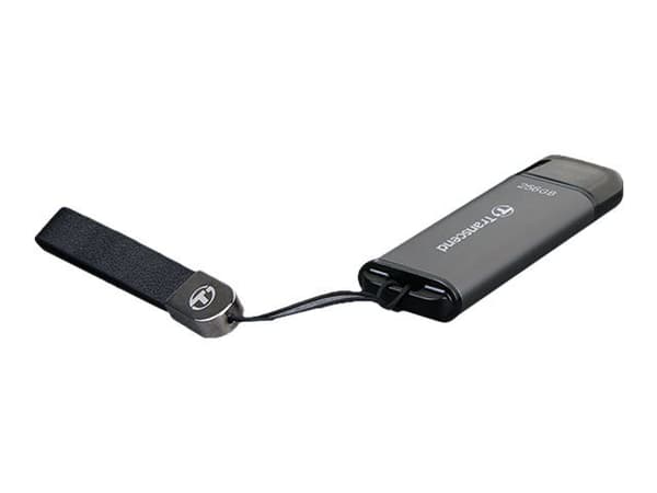Transcend JetFlash 920 - USB flash-enhet - 256 GB - USB 3.2 Gen 1 - rymdgrå