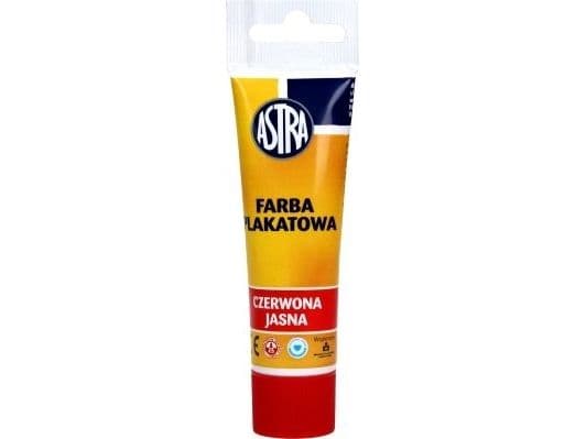 Astra plakatmaling 30 ml lys rød