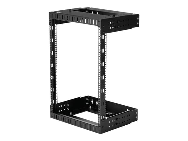 Startech 15U 19" Wall Mount Network Rack, Adjustable Depth 12-20" 2 Post Open Frame Server Room Rack for AV/Data/ IT Communication/Computer Equipme...