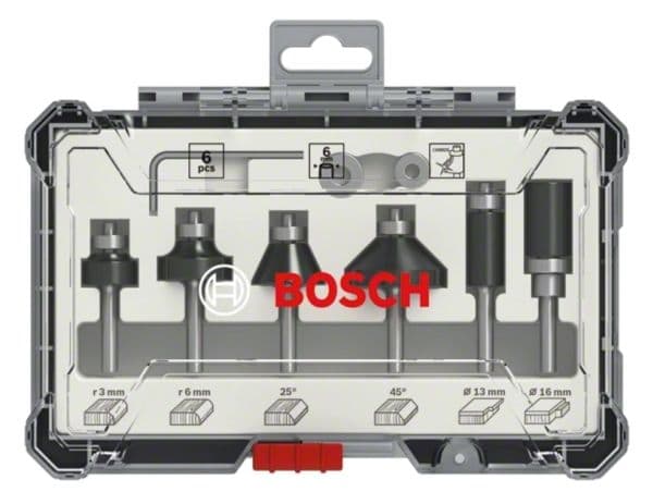 Bosch - Fresekutter - for bløtt tre, løvtre - 6 deler
