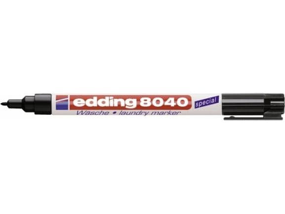 Edding Laundry marker - Tøj pen - tåler kogevask - sort