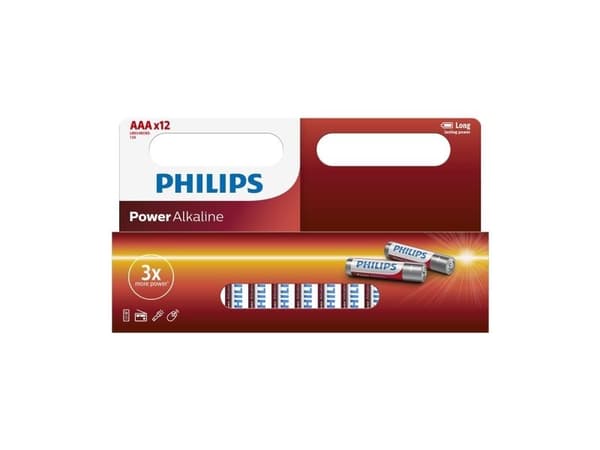 Philips Power Life AAA-batterier - 12-pak