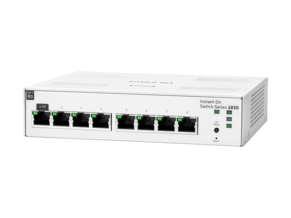 HPE Networking Instant On 1830 8G managed switch EU (fläktfri) 0dB