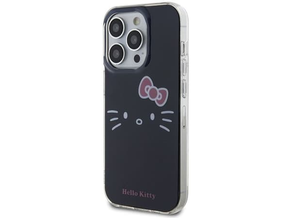 Sourcing Hello Kitty HKHCP15LHKHLK iPhone 15 Pro 6,1" sort/sort hardcase IML Kitty Face