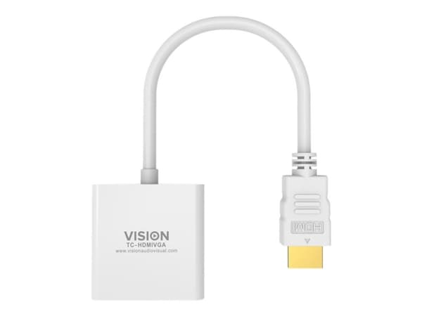 Vision Techconnect - Videokonverterare - HDMI - VGA - vit