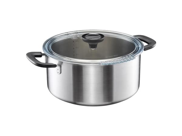 FISKARS kastrull 5L rostfritt stål med lock Functional Form