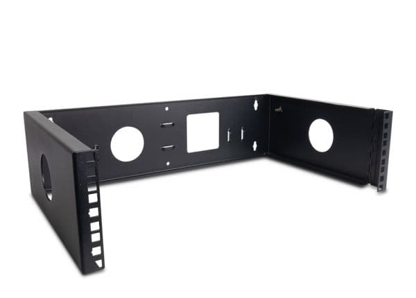 Inter-Tech - Fästessats (horisontell) - väggmontering - RAL 9005 - 3U - 19"