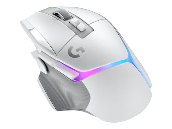 Logitech G502 X Plus - Mus - optisk - 13 knappar (LIGHTFORCE-switchar) - Trådlös (USB) - Hero 25K-sensor - Lightsync RGB - Logitech LIGHTSPEED-mott...
