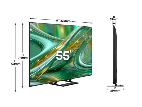 Hisense 55E8S MiniLED 144Hz televisio