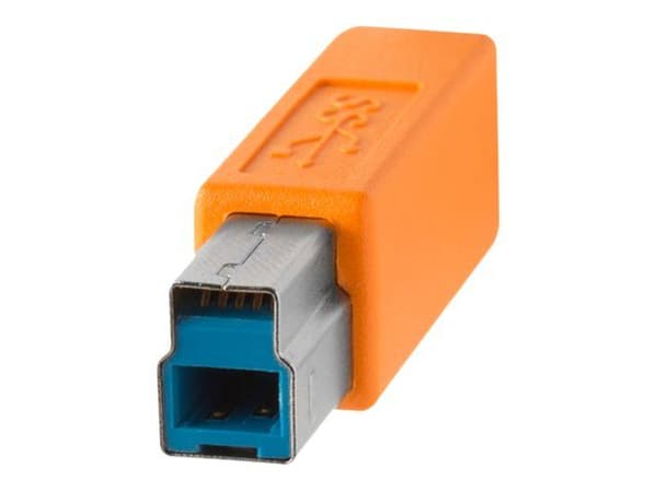 Tether Tools CU5460ORG, 4,6 m, USB A, USB B, USB 3.2 Gen 1 (3.1 Gen 1), 5 Gbit/s, Oranssi
