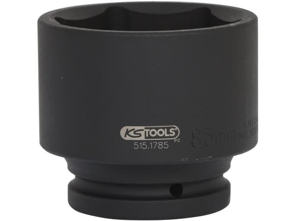 KS Tools 515.1785, Kraftpipe, Sort, 1 hoder, 1", Metrisk, 85 mm