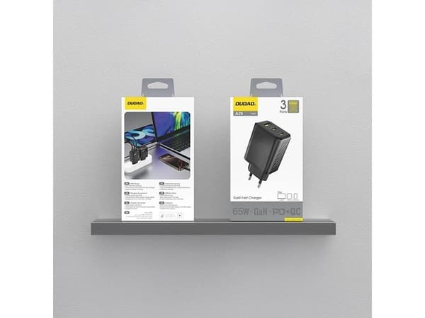 Dudao A29EU sovitin 65Watt 2xUSB-C 1xUSB-A Lajittelu