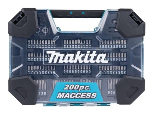 Borr- och bitsats Makita 200 delar E-22610