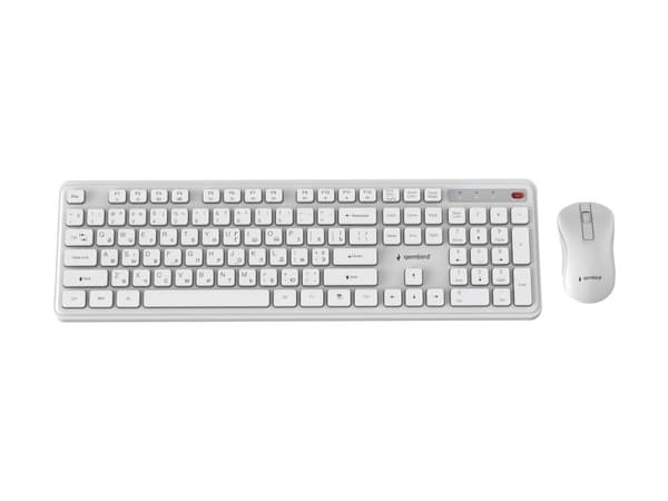 Slim Pro Business wireless desktop set, white, US layout