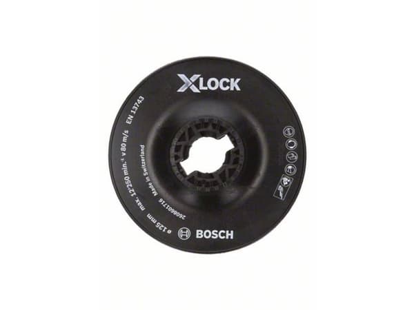 Bosch BAG DISC PLASTIC X-LOCK HARD 125MM