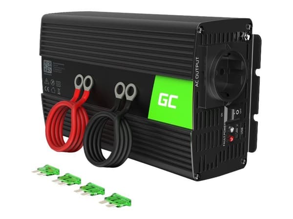 Green Cell - DC til AC inverter - DC 12 V - 2000 Watt - sortering