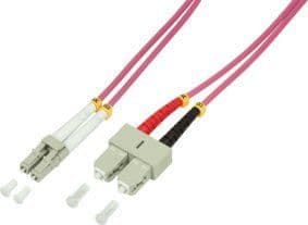 LogiLink 0.5m LC-SC, 0,5 m, OM4, LC, SC