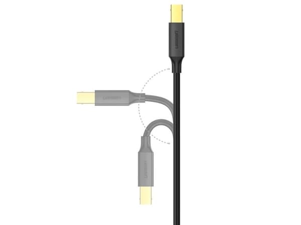 Ugreen US135, 1 m, USB A, USB B, USB 2.0, 0,48 Gbit/sek., Sort