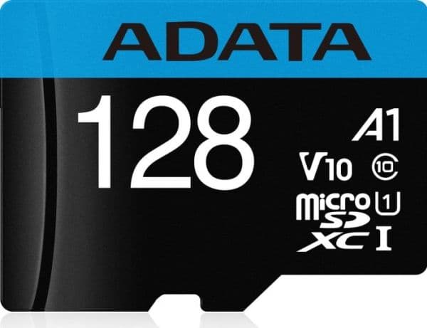 ADATA Premier - Flashminnekort (microSDXC til SD-adapter inkludert) - 128 GB - UHS Class 1 / Class10 - microSDXC UHS-I - for detaljhandel