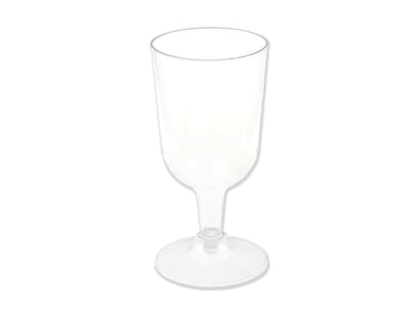 Klart plastvinglas, 6 st