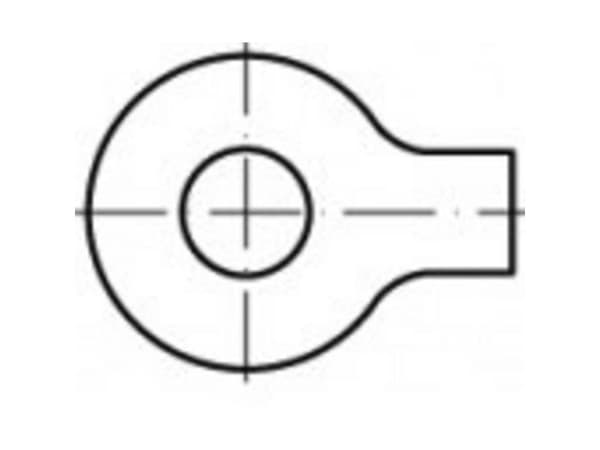Aluslevy teräs sinkitty 100 kpl TOOLCRAFT TO-5381208