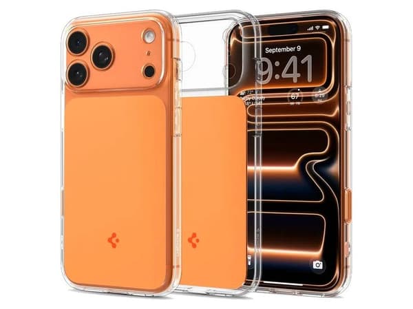 Spigen ACS10477, Mobilskal, Apple, iPhone 17 Pro, 16 cm (6.3"), Orange