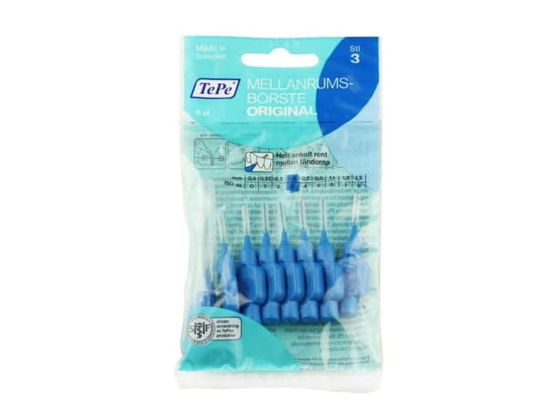 TePe Normal mellanrumsborstar 0,6 mm, 8 st