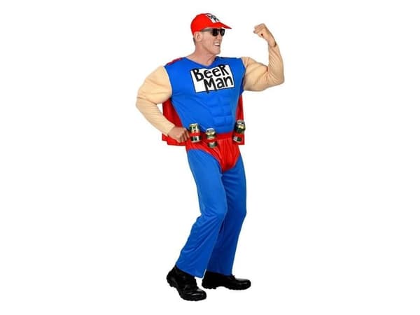 Super Beer man-kostym