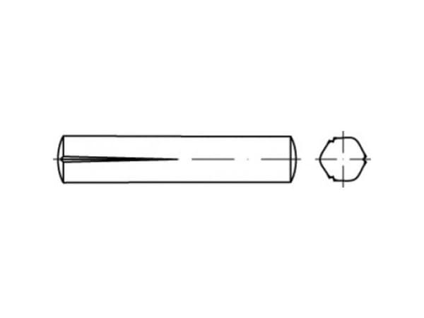 TOOLCRAFT stål pluggspiker 3 mm - 250 stk