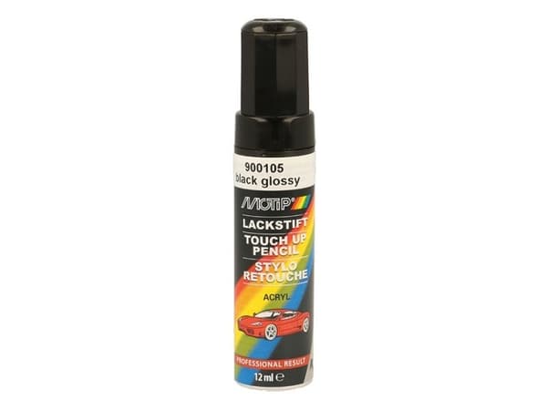 Lakstift akryl autolak sort blank 12ml
