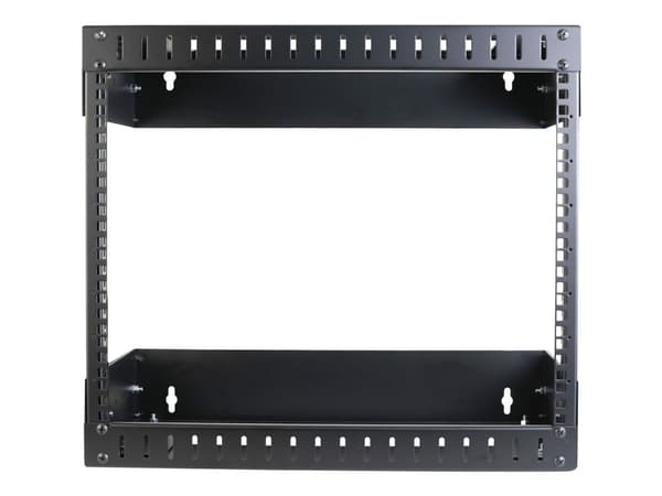 Startech 8U 19" Wall Mount Network Rack, Adjustable Depth 12-20" 2 Post Open Frame Server Room Rack for AV/Data/ IT Communication/Computer Equipmen...