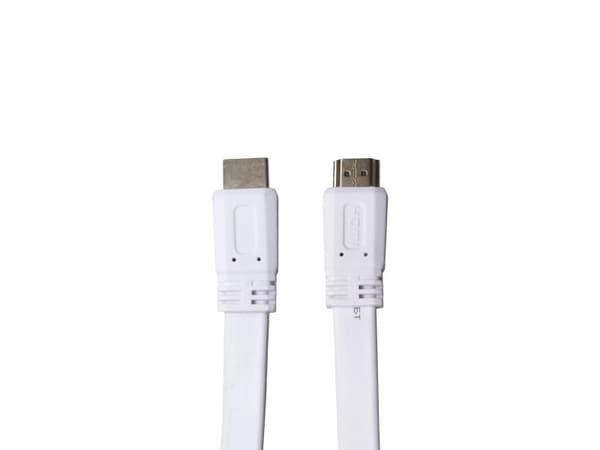 Sinox One HDMI™ Flat slim kabel. 1m. Hvit