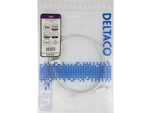 Deltaco USBC-DP200A, Kiina, 1 kpl